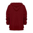 thumbnail image 4 of cfhntfmh Womens Hoodies Fall Fashion 2024 Drawstring Sweatshirts Pullover Long Sleeve Solid Color Fall Outfits, 4 of 5