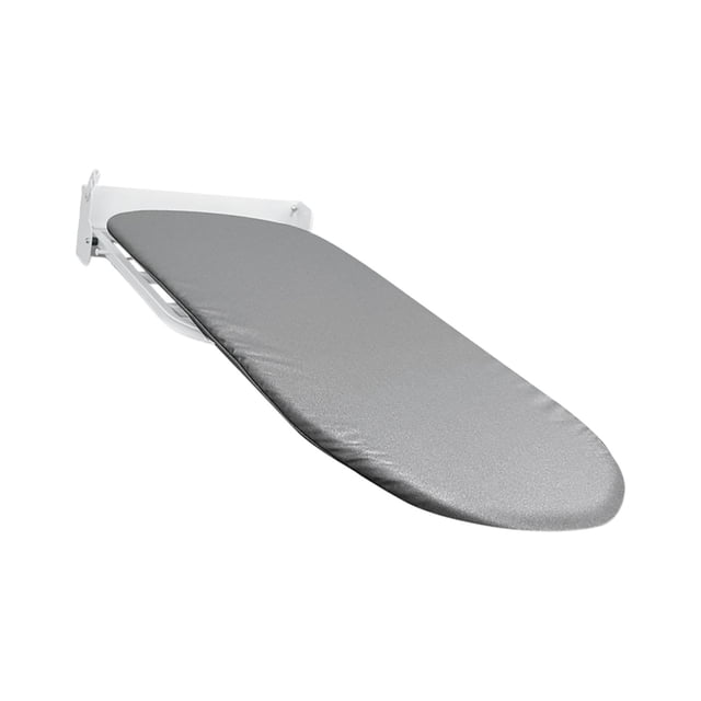 GROWTH TANK Wall Mounted Ironing Board 180 degree Rotation Hanging for Living Room Small Space White Gray