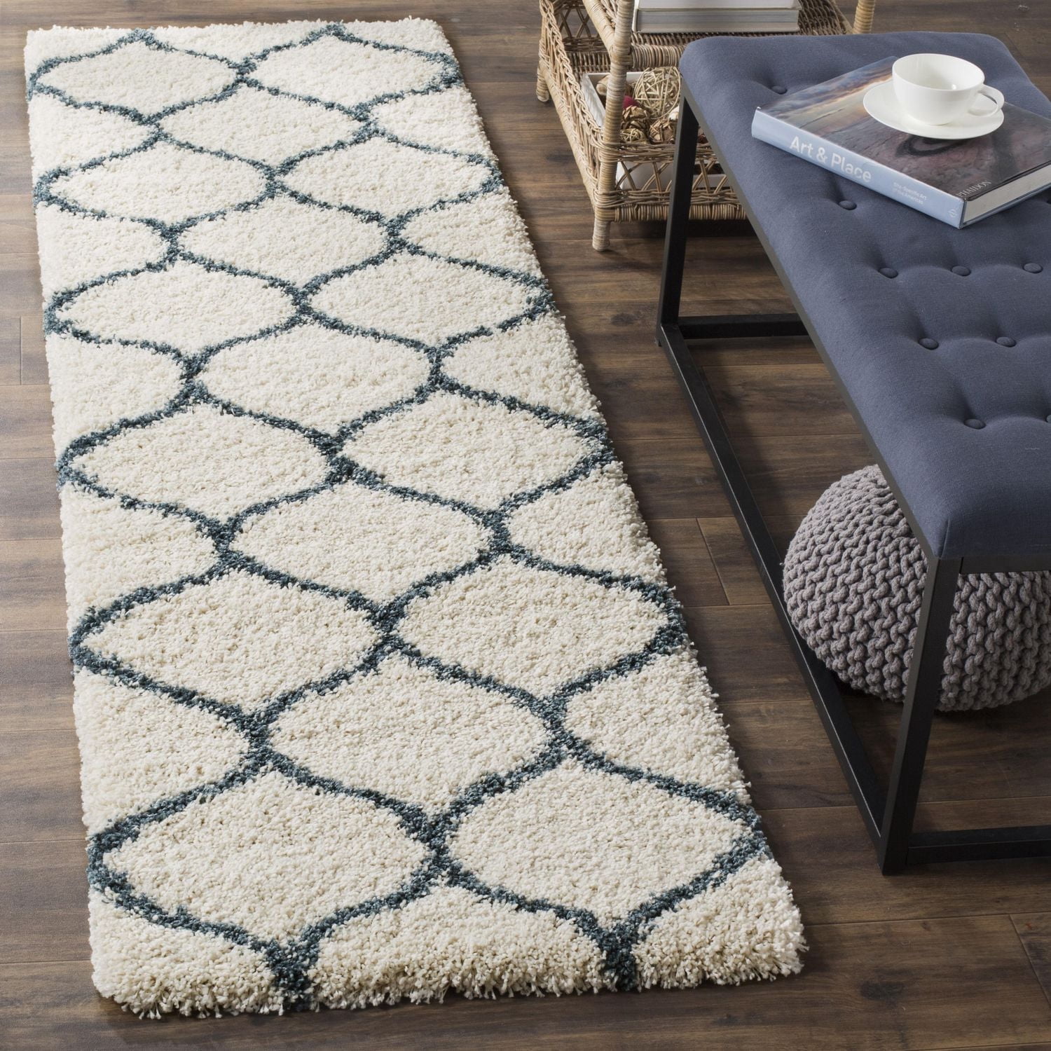 Safavieh Hudson Arline Tapis Géométrique Shag