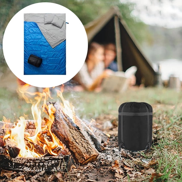 BKER Double Camping Sleeping Bag For Couples: Thickened Detachable And Connectable Enjoy Outdoor Romance