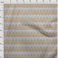 thumbnail image 3 of oneOone Georgette Viscose Fabric Swirl Ikat Printed Craft Fabric BTY 42 Inch Wide, 3 of 4