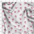 thumbnail image 4 of Soimoi White Rayon Crepe Fabric Grandiflora Roses Floral Fabric Prints By Yard 46 Inch Wide, 4 of 5
