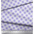 thumbnail image 3 of Soimoi Poly Georgette Fabric Diagonal Check Printed Fabric 1 Yard 52 Inch Wide, 3 of 5