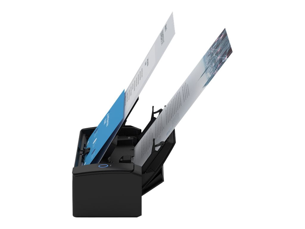 Ricoh ScanSnap iX1300 Document couleur double face sans fil ou USB compact, scanner photo et reçu avec alimentateur automatique de documents et alimentateur manuel pour Mac ou PC, noir