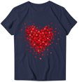 thumbnail image 2 of TIMIFIS T-Shirts pour Femmes Saint-Valentin Été Décontracté Manches Courtes Col Rond T-Shirts Mode Imprimé Cœur d'Amour Tee Shirt, 2 of 4