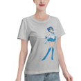 thumbnail image 2 of Women's Basic Short Sleeve T-Shirt Sailor Moon Mizuno Ami, 2 of 6