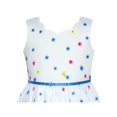 thumbnail image 4 of Girls Dress Blue Flower Petal Summer Sundress 7 Years, 4 of 6