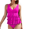 thumbnail image 1 of Dvprdro Maillots de Bain Taille Haute Gainants pour Femmes Mode Tankini à Volants une-Pièce, 1 of 5