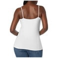 thumbnail image 3 of Hiiyo Women's Spaghetti Strap Camisole with Built-In Bra Summer Tank Top, Sizes S, 3 of 5