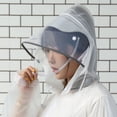 thumbnail image 3 of Agiferg Long Transparent Hommes Femmes Veste à Capuche Imperméable Imperméable Manteau de Pluie, 3 of 4