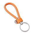 thumbnail image 4 of lionlar Father's Day Gift Dad Gifts from Son Daughter Simple PU Key Rings Car Keychain orange, 4 of 9