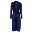 thumbnail image 3 of Intimates Men's Winter Plush Lengthened Shawl Bathrobe Home Clothes Long Sleeved Robe Coat XXXL, 3 of 5