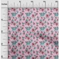 thumbnail image 2 of oneOone Cotton Poplin Twill Light Pink Fabric Florals Sewing Craft Projects Fabric Prints By Yard 56 Inch Wide, 2 of 4