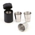 thumbnail image 1 of Bgsha 4Pcs/Set Stainless Steel Wine Drinking Shot Glasses Barware Cup With Bag, 1 of 8