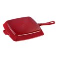 thumbnail image 2 of STAUB Grill Pans 26 cm Cast Iron Square American Grill, Cherry, 2 of 2