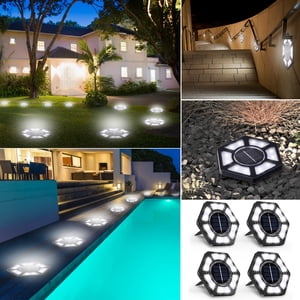 Meitianfacai Ground Lights Outdoor Suit With 12 LED Lights Source Automatic Induction-Outdoor Lights Garden Lights For Pathways Garden Yard Patio Lawns Lighting Decor Lamp