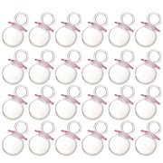 24PCS Baby Shower Bottles Fillable Pacifier Candy Bottles Chocolate Bottles