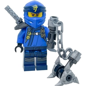 LEGO Ninjago Secrets of the Forbidden Spinjitzu: Jay Minifig with weapons