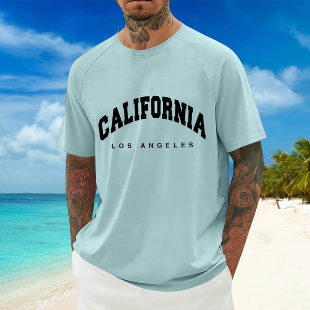 T-shirt Athlétique à Manches Raglan, Col Rond, Manches Courtes, avec Oiseau Respirant pour le Sport Quotidien et les Tenues Décontractées