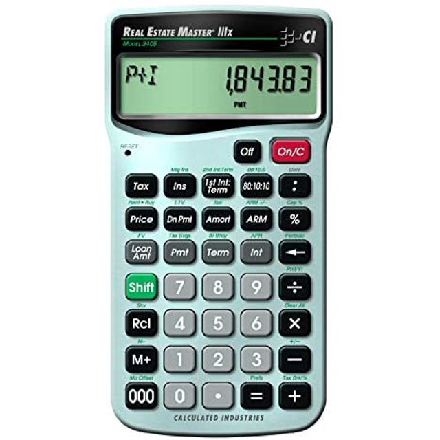Calculated Industries 3405 Calculatrice Financière Immobiliere Master IIIX