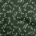 thumbnail image 1 of oneOone Tissu Polyester Spandex Vert Foncé Feuilles Matière de Robe Tissu Imprimé Tissu au Mètre 56 Pouces de Large, 1 of 5