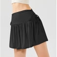 thumbnail image 4 of Besolor Jupe de Tennis pour Femme Plissée Taille Haute Jupe-Short de Golf d'Été Fluide Entraînement Sport Mini Jupe-Short avec Short, 4 of 7
