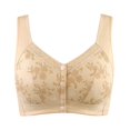 thumbnail image 2 of Qertyioot Women's Plus Size Bra,Casual Lace Shaping Cup Plus Size Extra-Elastic Wirefree Underwear, 2 of 8
