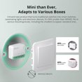 thumbnail image 3 of (4 Pcs) MINIR4M Interrupteur Alexa WiFi Intelligent 2 Voies - Module de Commutation WiFi Mat, Compatible avec Alexa, Google Home Assistant, Télécommande via Application eWeLink, 3 of 5
