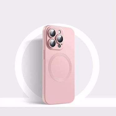 For Apple iPhone 16 Pro Max Magnetic Case with HaloLock Shockproof Protective Silicone Cover - Pink