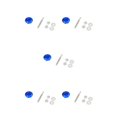 thumbnail image 1 of Ruiboury Lightweight Hood Lock For Car Modification Security Sleek Affordable blue DP16-32 5Set, 1 of 6
