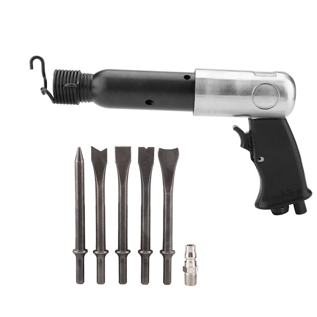 250mm Heavy Duty Air Pneumatic Hammer With Chisel Bits Tool Kit Air Hammer Chisel ,Powerful