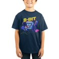 thumbnail image 1 of Brawl Stars 8-Bit Kids Navy Blue T-Shirt, 1 of 3