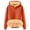 Orange, variant on GDREDA Womens Casual Winter Warm Fleece Sherpa Lined Pullover Hooded Sweatshirt Black,L