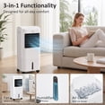 thumbnail image 4 of HOMCOM Evaporative Air Cooler, 3-In-1 Ice Cooling Fan with Remote, White, 4 of 10