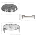 thumbnail image 2 of Sunnydaze 3-Piece Stainless Steel Smokeless Fire Pit Accessory Kit - 8.75", 2 of 10