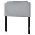 thumbnail image 1 of HomeFare Tête de Lit Double Clip Corner en Tissu Gris Pierre, 1 of 7