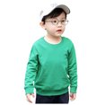 thumbnail image 2 of LSLJS Toddler Baby Boy Girl Fleece Pullover Sweatshirt Solid Color Crewneck Blouse Shirt Tops Warm Fall Winter Clothes, 2 of 5
