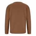 thumbnail image 3 of Jalioing Chandail à Col Rond pour Hommes Décontracté à Manches Longues Chandail Texturé Couleur Unie Basique Ample, 3 of 5