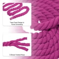 thumbnail image 3 of Unique Bargains 39 Feet Tug of War Rope for Adults Teen 3-Strand Natural Twisted Cotton Rope with Flag Rose Red, 3 of 7