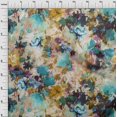 thumbnail image 4 of oneOone Cotton Poplin Sea Green Fabric Abstract Floral Craft Projects Decor Fabric Printed By The Yard 56 Inch Wide, 4 of 4