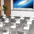thumbnail image 3 of Patiojoy 12 Pack Folding Chairs Stackable Plastic Chairs with Waterproof HDPE Seat, 3 of 9