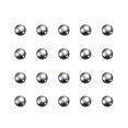 thumbnail image 1 of Unique Bargains Billes de Précision pour Roulements en Acier au Carbone 7 mm pour Réparation Bricolage, Lot de 50, 1 of 5
