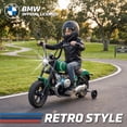 thumbnail image 2 of VOLTZ TOYS BMW R 18 Style 24V Kids Ride-On Motorcycle, Electric Motorized Cruising Toy Bike with Twist Throttle, Hand Brake Lever, Detachable Training Wheels, Green, 2 of 9