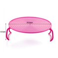 thumbnail image 2 of Microwave Tray Microwave Plate Stacker Grill Rack Plastic Bakin Round Steam Rack, 2 of 7
