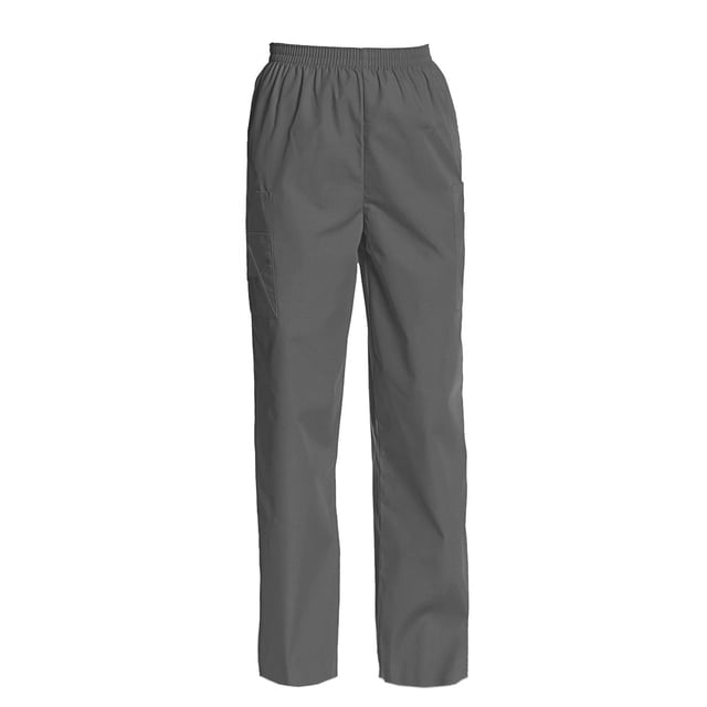 Women's Full Elastic Waist Cargo Scrub Pants