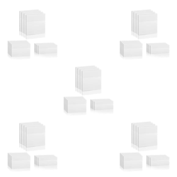 relayinert 12 Paquets Blanc Pratique Prise de Notes avec Haute Résolution Notes Autocollantes Transparentes Notes de Poste Polyvalentes 5 Ensembles