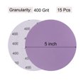 thumbnail image 2 of Unique Bargains 15 Pack 5-Inch Purple Sanding Discs 400 Grits Hook & Loop Professional Aluminum Oxide Sandpaper, 2 of 6