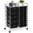 thumbnail image 1 of Costway 15 Drawer Rolling Organizer Cart Utility Storage Tools Scrapbook Paper Multi-Use, 1 of 10