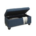 thumbnail image 4 of Convenience Concepts Designs4Comfort 7th Avenue Storage Ottoman in Blue Fabric, 4 of 5