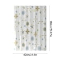 thumbnail image 3 of Waterproof Plastic Shower Curtain With Hooks Fish Pattern And Blue Flower Pattern Shower Curtain Suitable For Bathroom Decoration And Room Decoration, 3 of 6